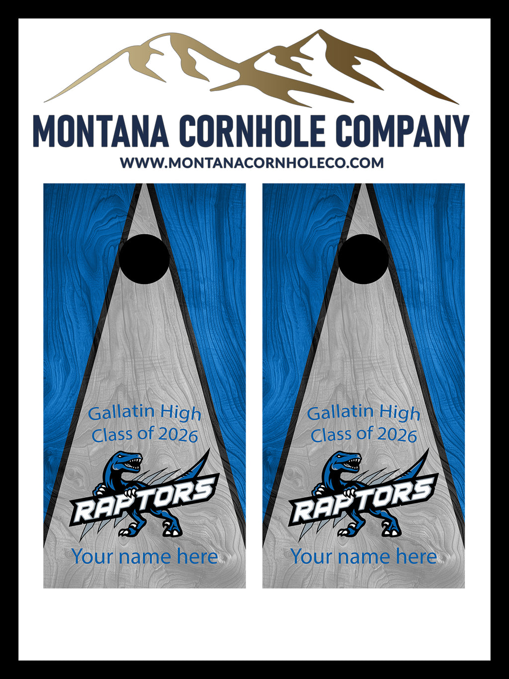 High School Class of 2026 Cornhole Boards
